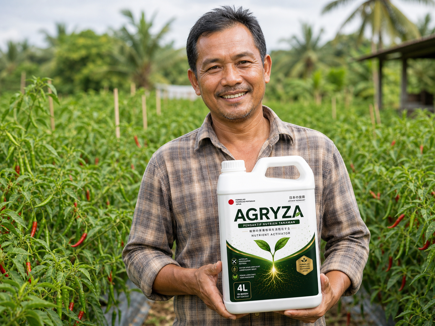 Pengguna memegang AGRYZA